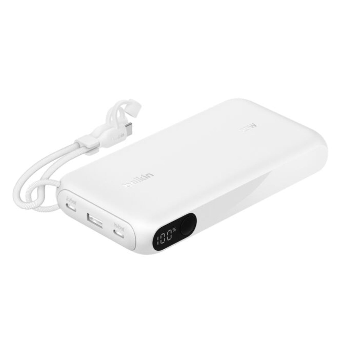 Batería Portátil con Pantalla LED 20.000mAh 20W