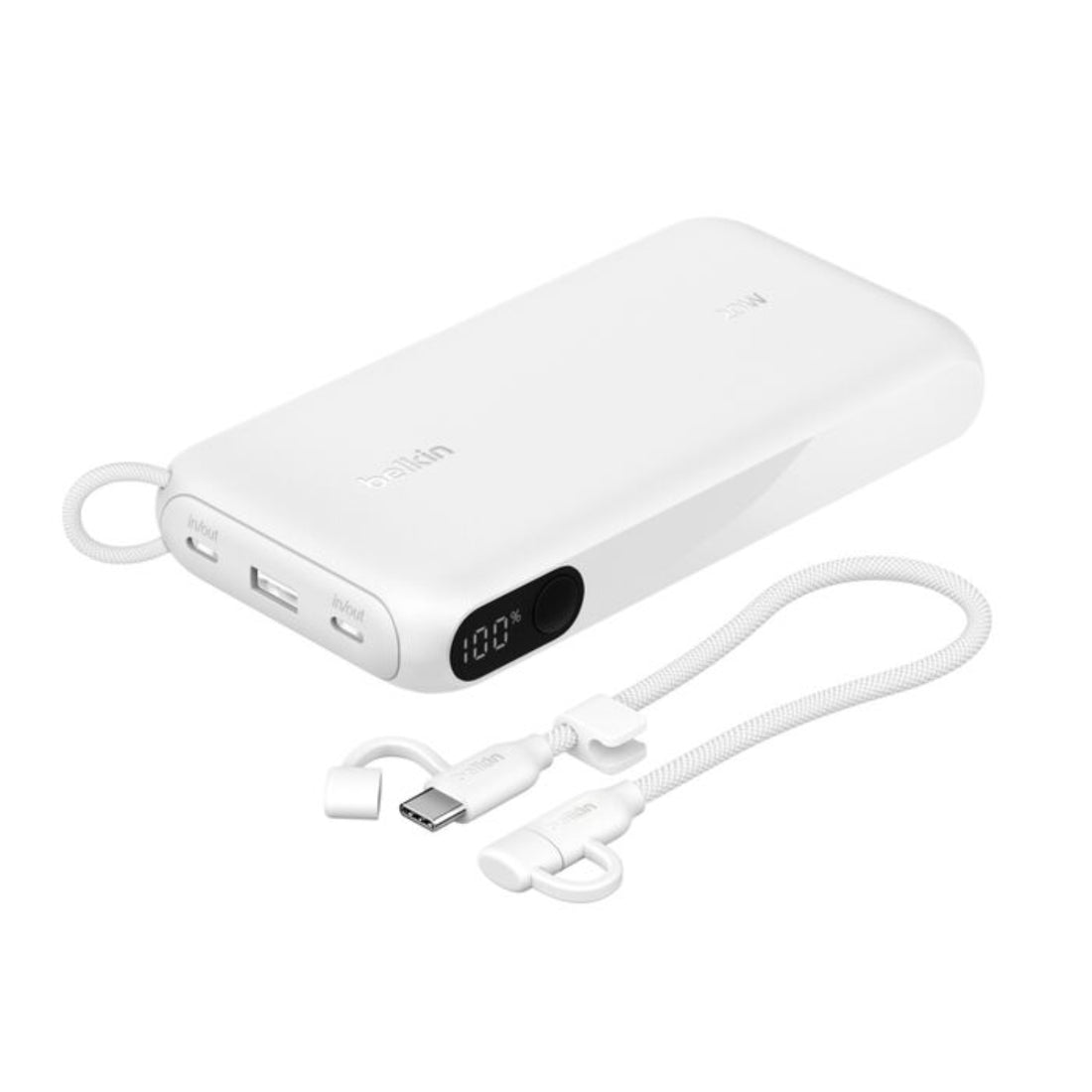 Batería Portátil con Pantalla LED 20.000mAh 20W