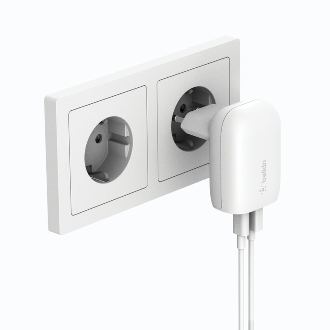 Cargador de pared doble BoostCharge USB-C y USB-A de 37 W