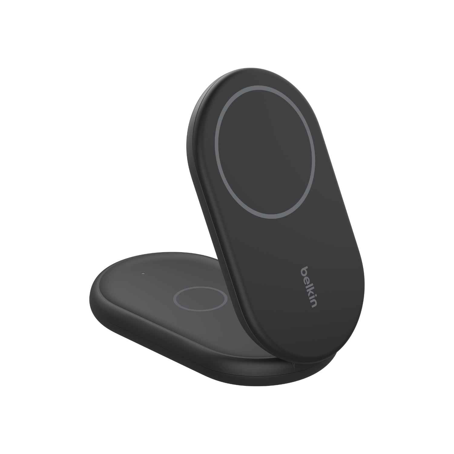 Base de carga 2 en 1 inalámbrica plegable Qi2 negra