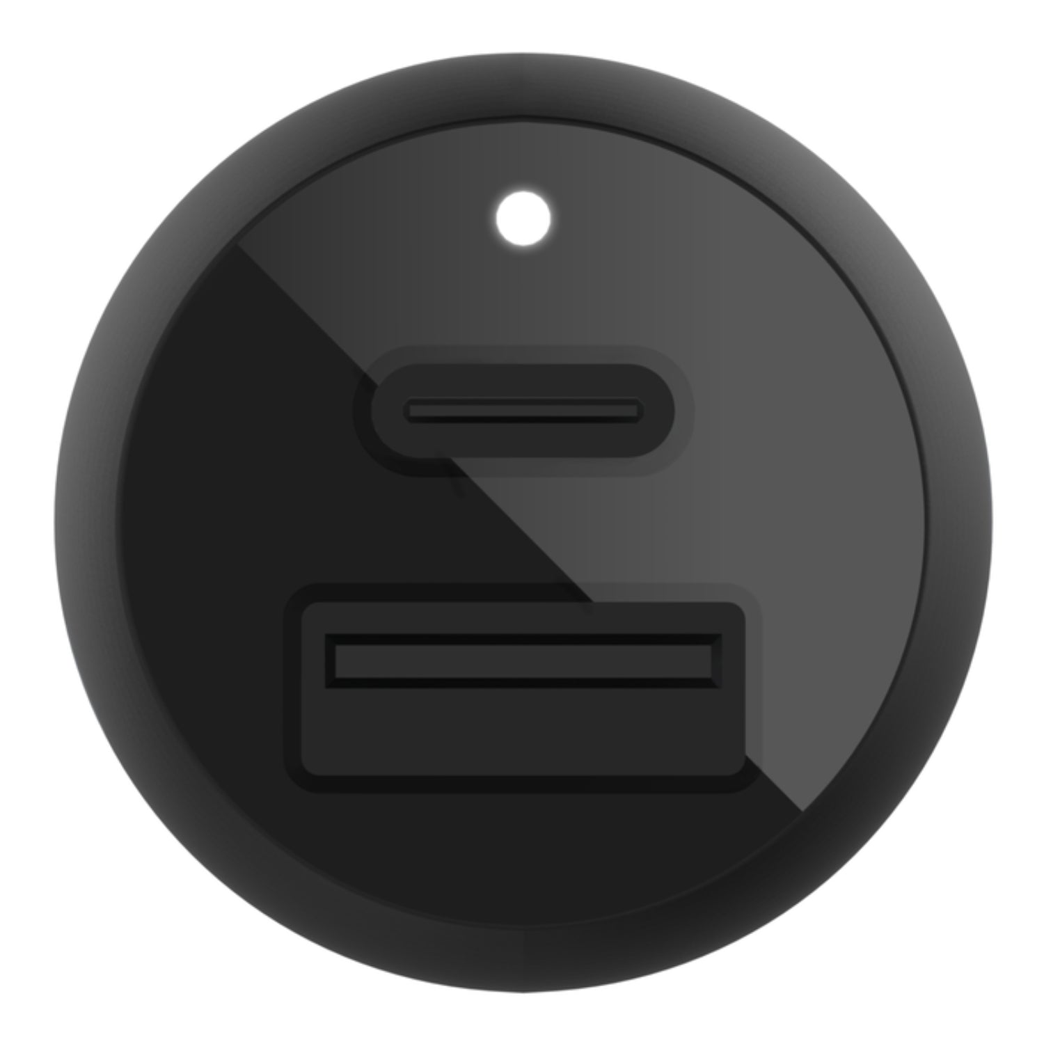 Cargador de auto 37W con cable USB-C a Lightning Negro