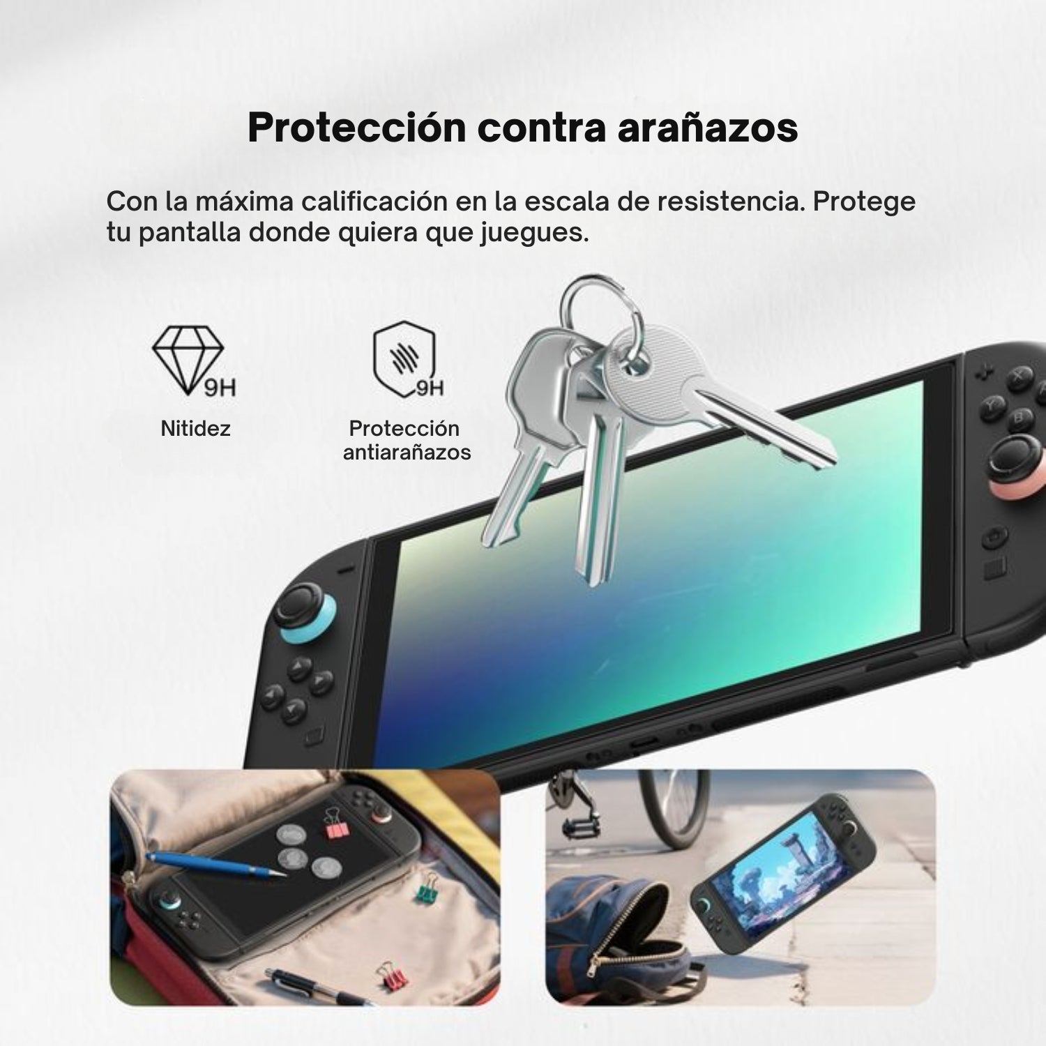 Lámina vidrio templado antireflejos para Nintendo Switch 2