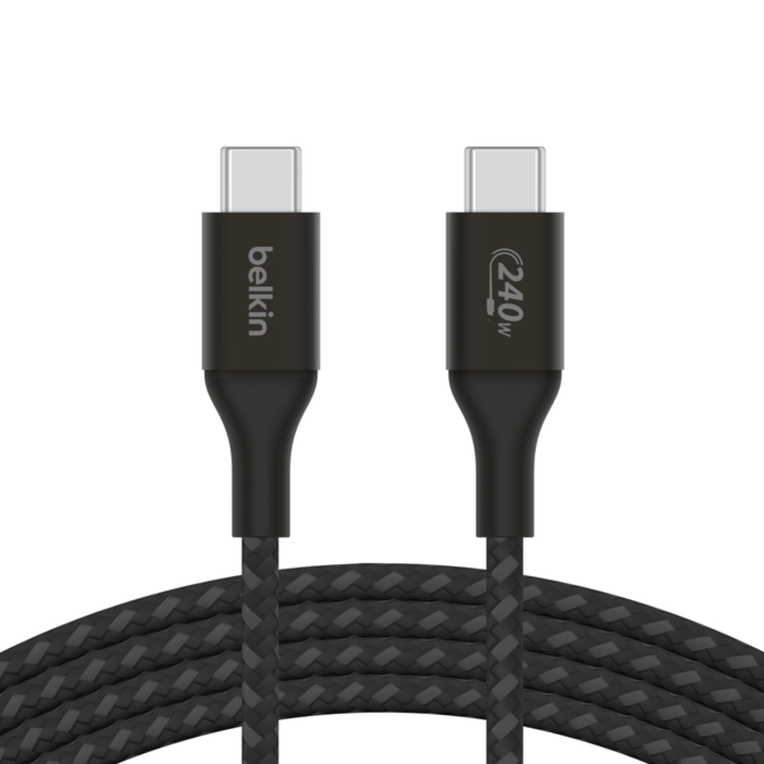 Cable trenzado USB-C a USB-C BOOSTCHARGE 240W de 2 m
