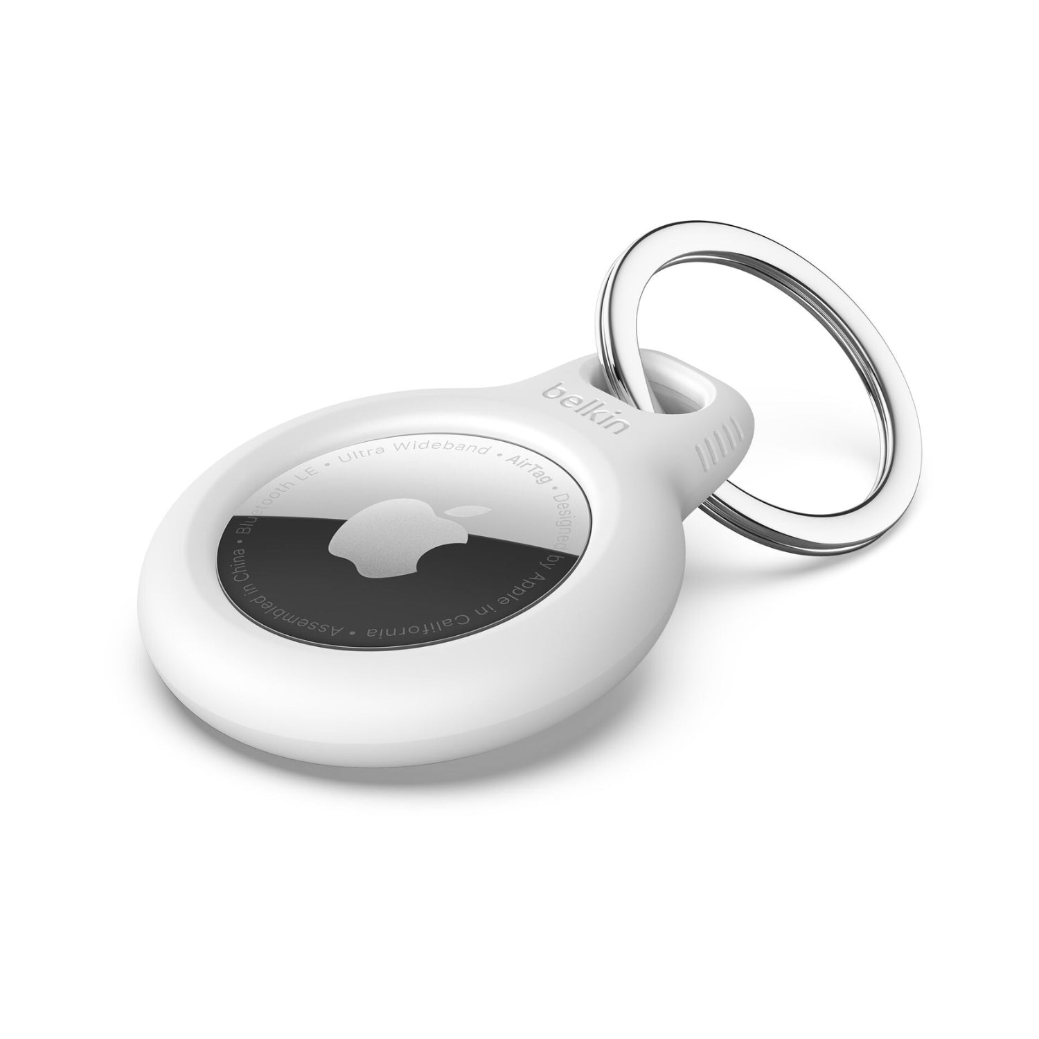 Protector con llavero Secure Holder para AirTag Blanco