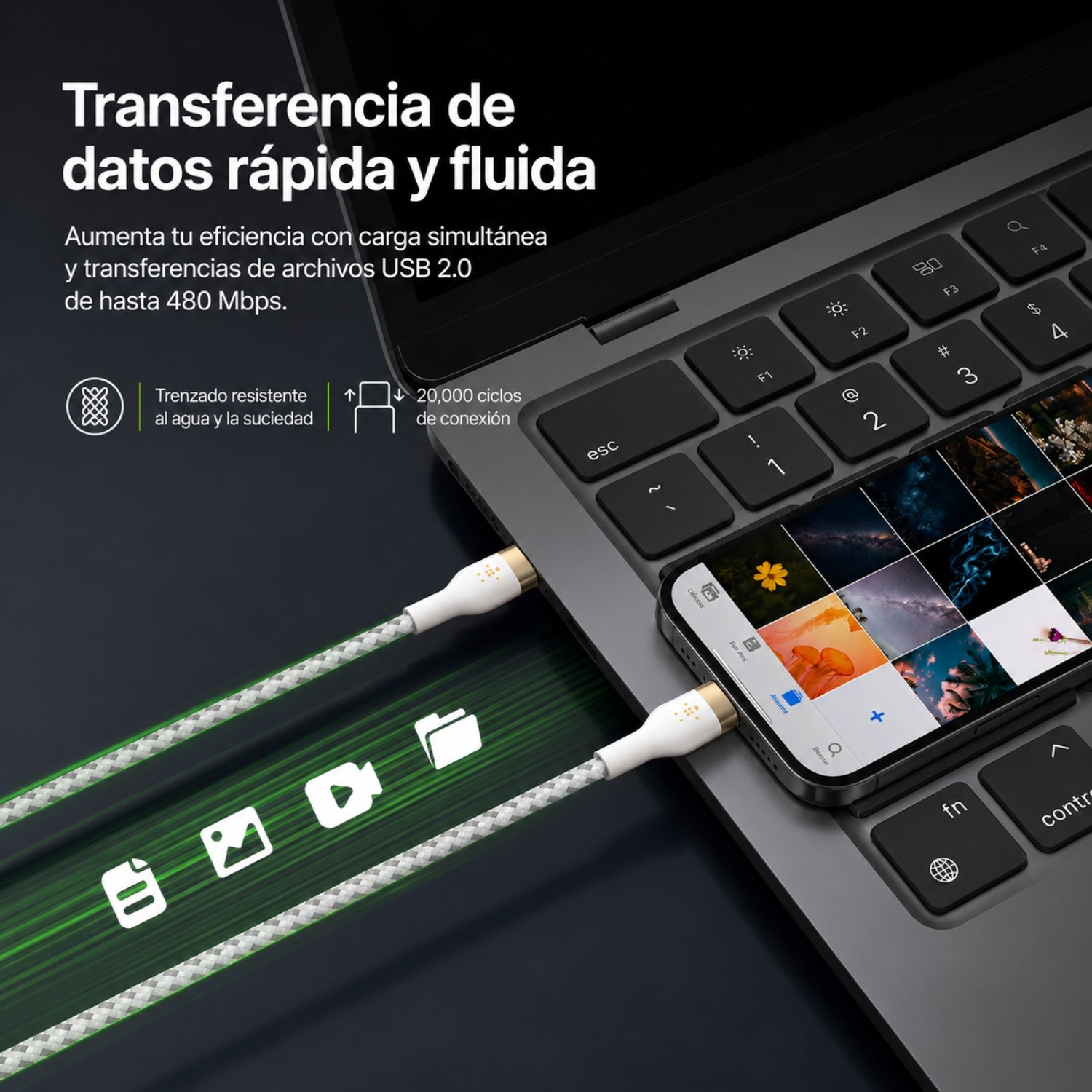 Cable USB-C a USB-C 2m Colección Disney