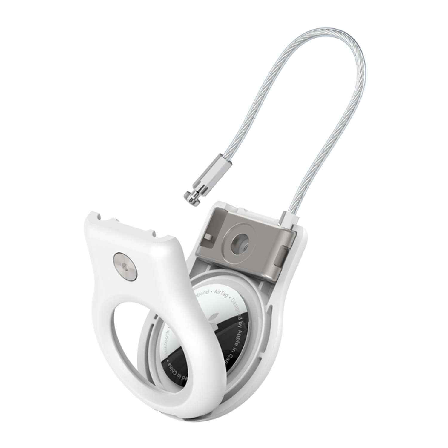 Secure Holder con cable fino metálico para AirTag
