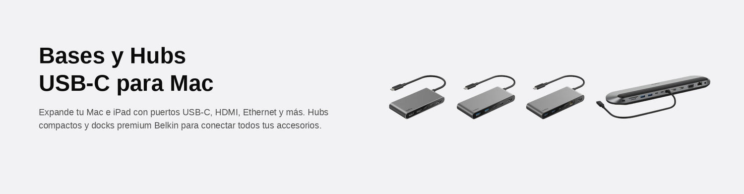 Bases y Hubs USB-C para Mac - belkin