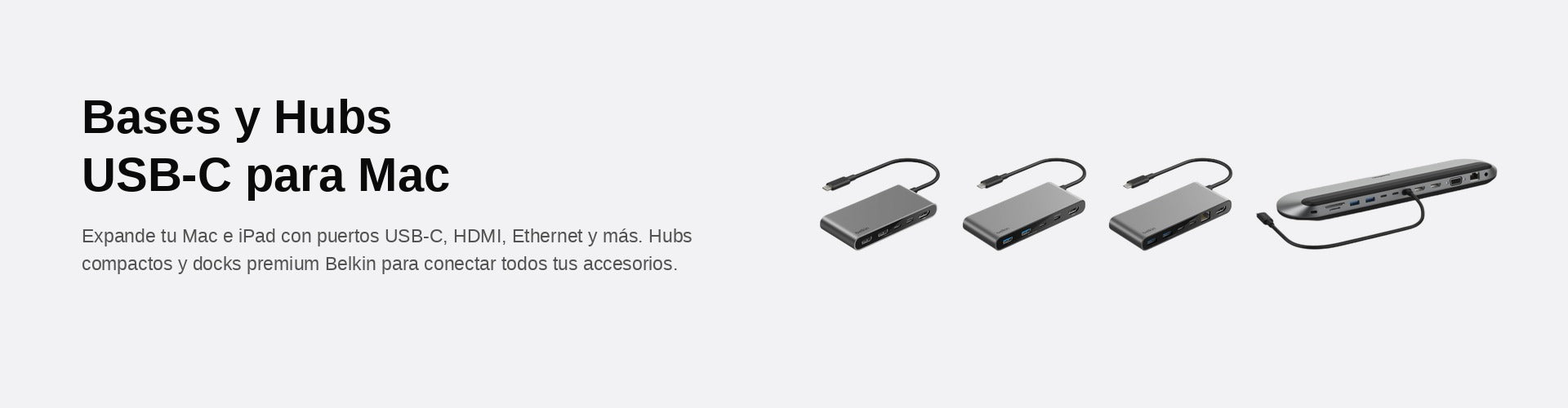 Hub USB y USB-C belkin