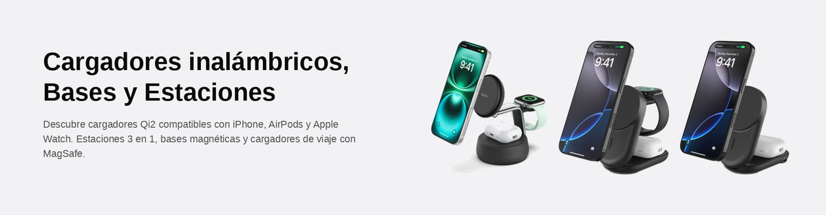 Cargadores inalámbricos Qi2 belkin