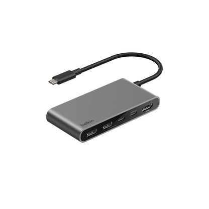 Hub USB-C de 5 puertos gris espacial