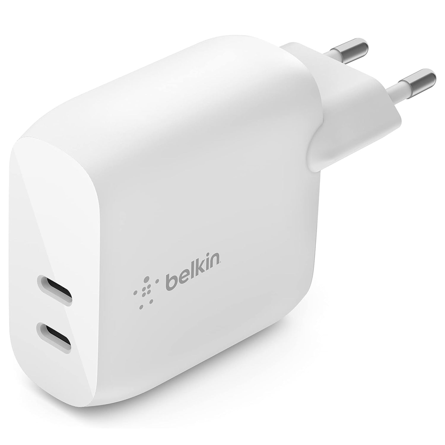 Cargador Dual Belkin 40 W BoostCharge USB-C Blanco