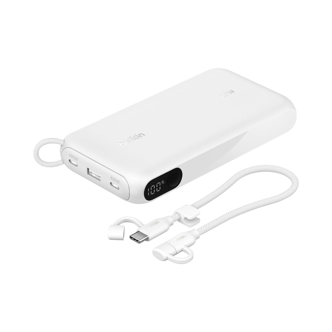 Batería Portátil con Pantalla LED 20.000mAh 20W