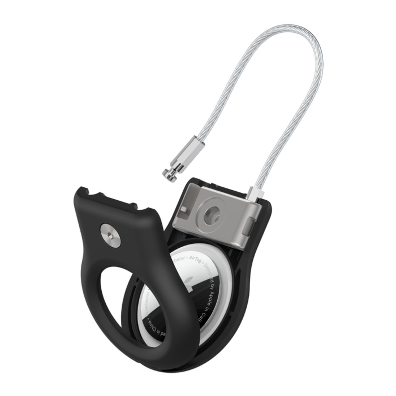 Secure Holder con cable fino metálico para AirTag