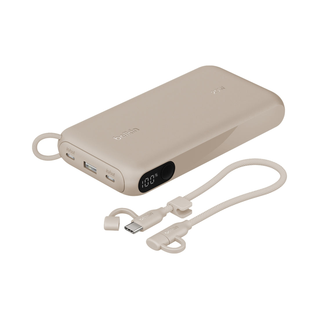 Batería Portátil con Pantalla LED 20.000mAh 20W