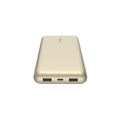 Batería 20.000 mAh 2xUSB-A 1xUSB-C 15W Oro