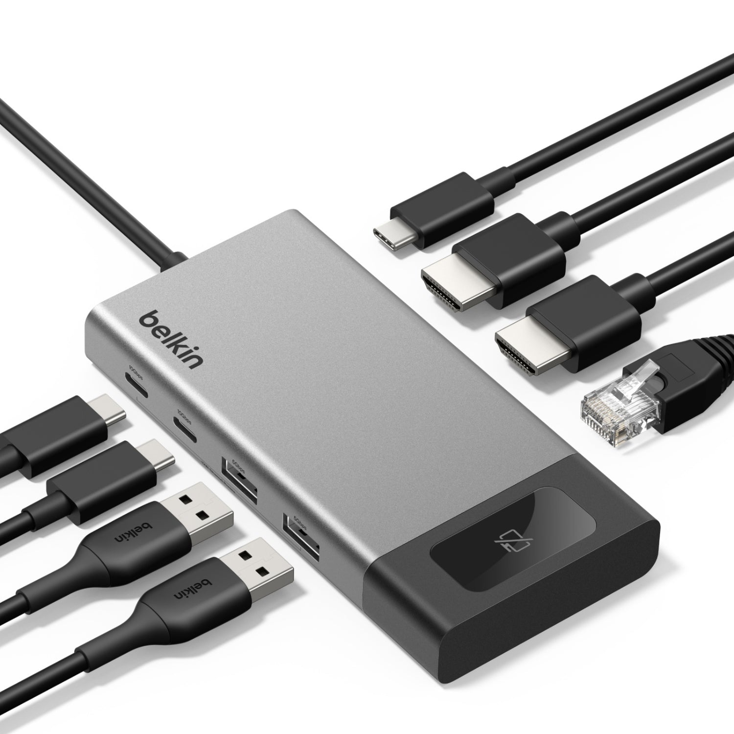 Hub USB-C de 8 puertos con Ethernet