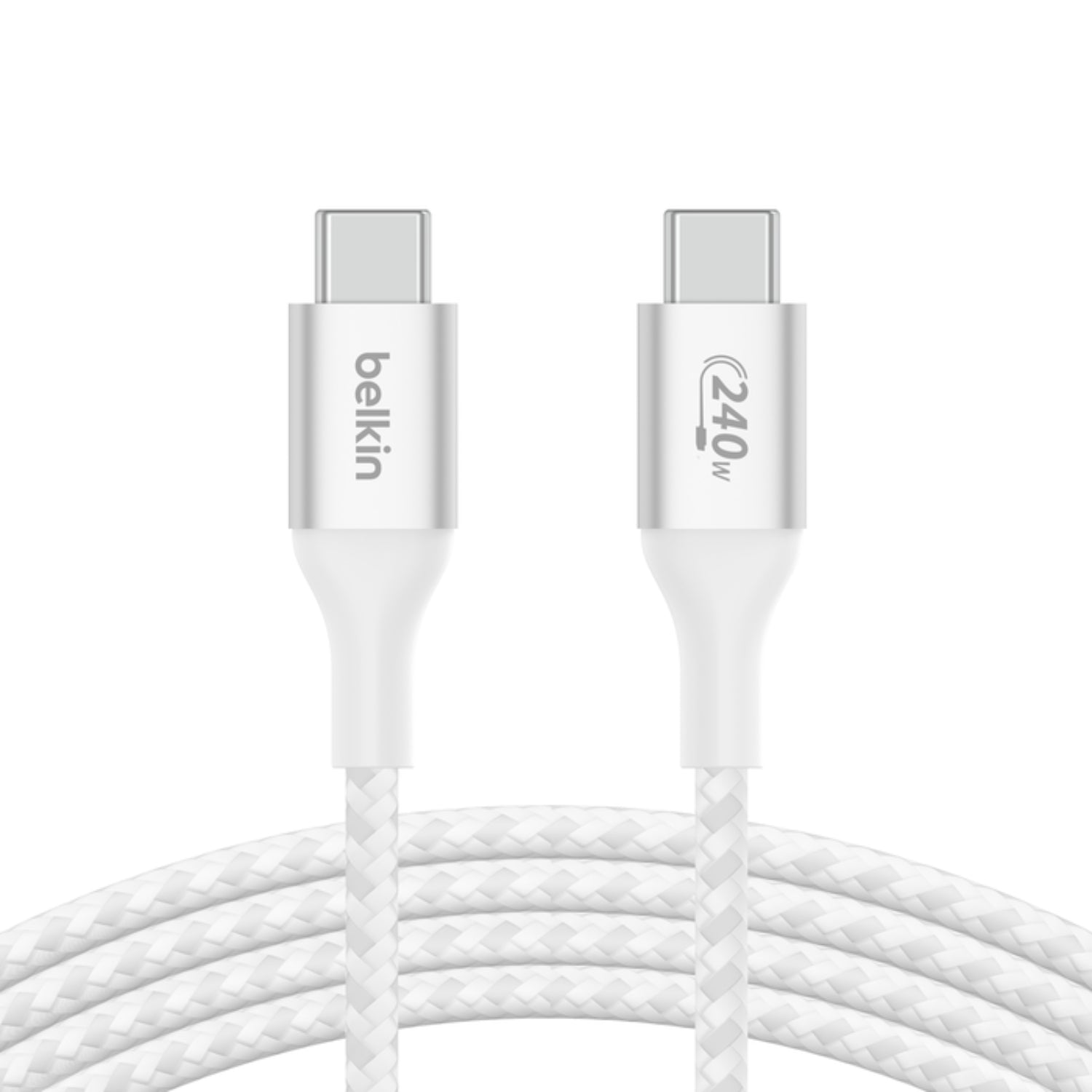 Cable trenzado USB-C a USB-C BOOSTCHARGE 240W de 2 m