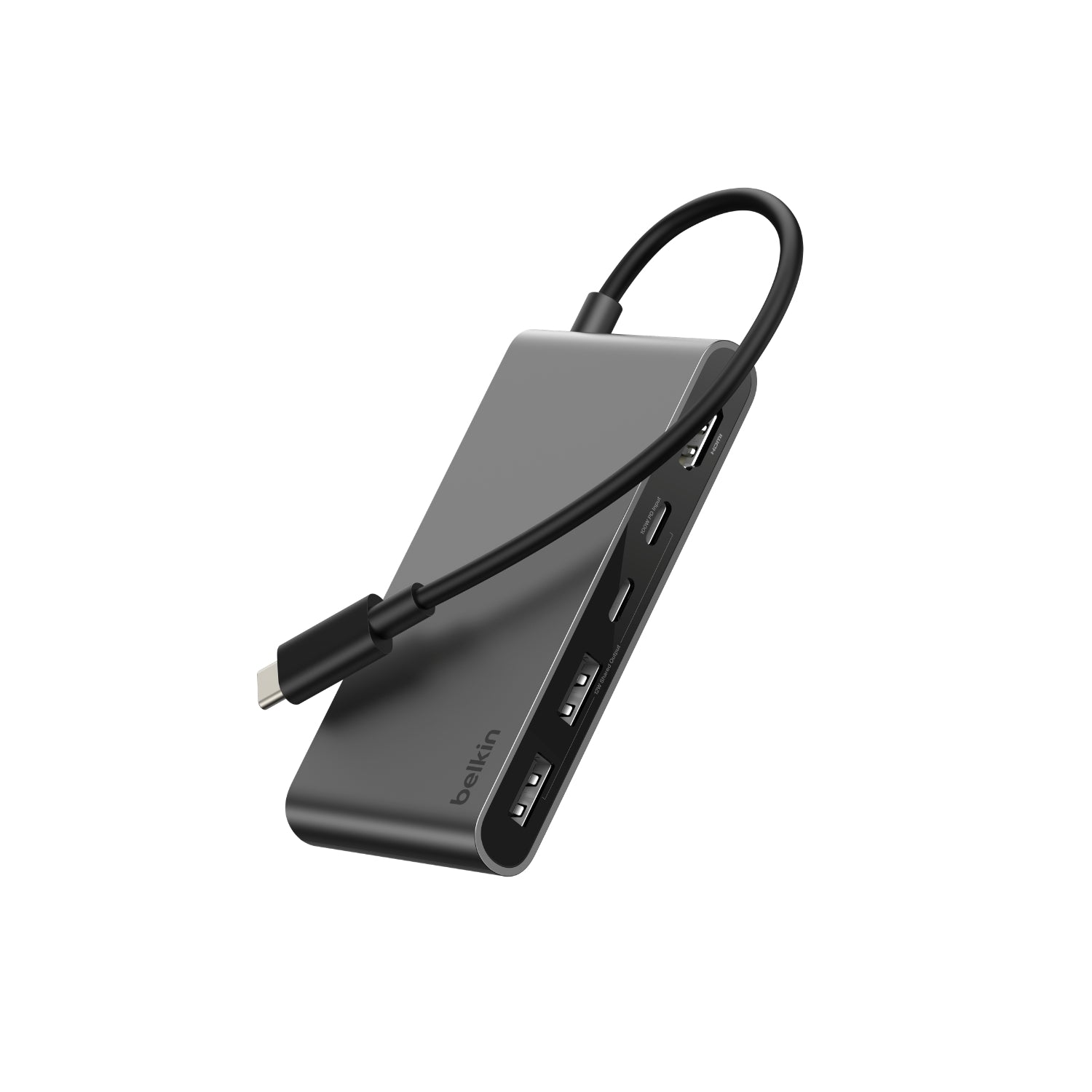 Hub USB-C de 5 puertos gris espacial