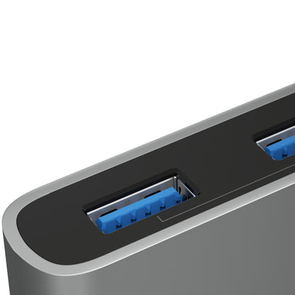 Hub USB-C de 7 puertos gris espacial